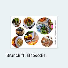Load image into Gallery viewer, Brunch ft. lil fooodie Sticker Sheet
