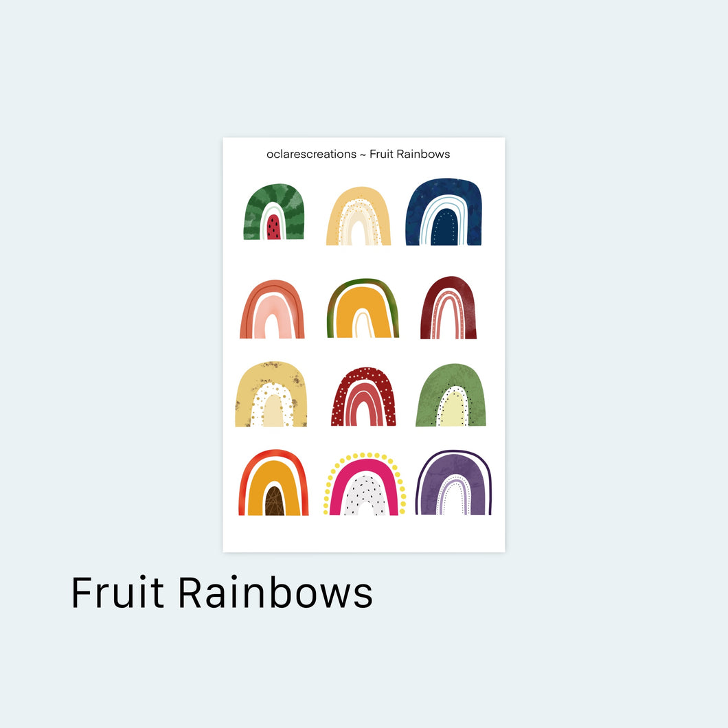 Fruit Rainbows Sticker Sheet