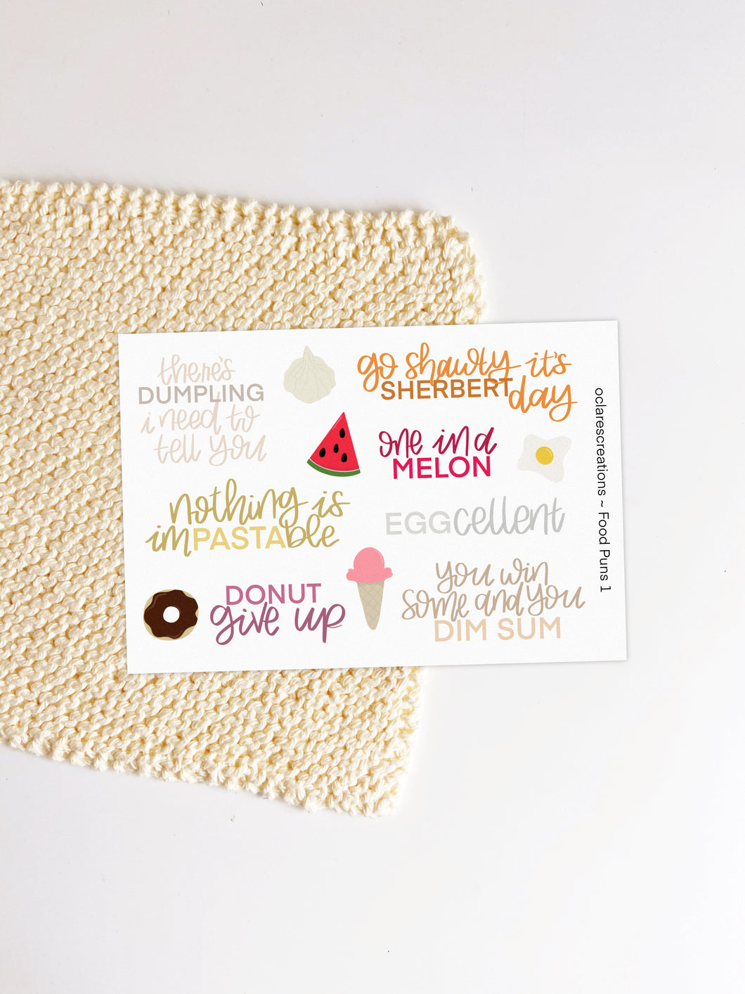 Food Puns Stickers