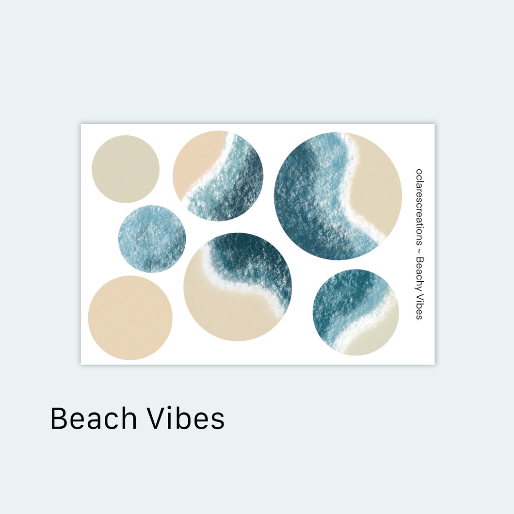 Beachy Vibes Sticker Sheet