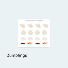 Load image into Gallery viewer, Dumplings Icons Sticker Sheet
