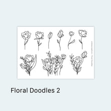 Load image into Gallery viewer, Floral Doodles 2 Sticker Sheet
