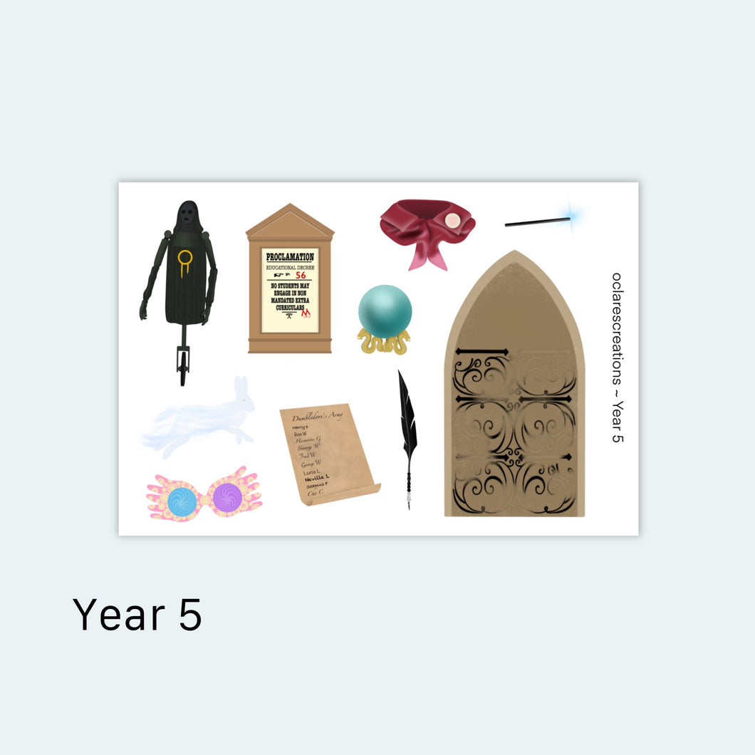 Year 5 Sticker Sheet