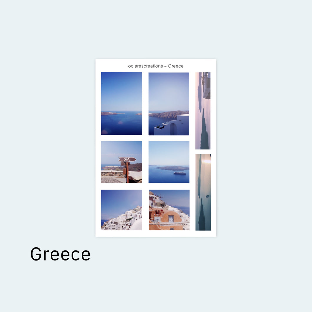 Greece Sticker Sheet