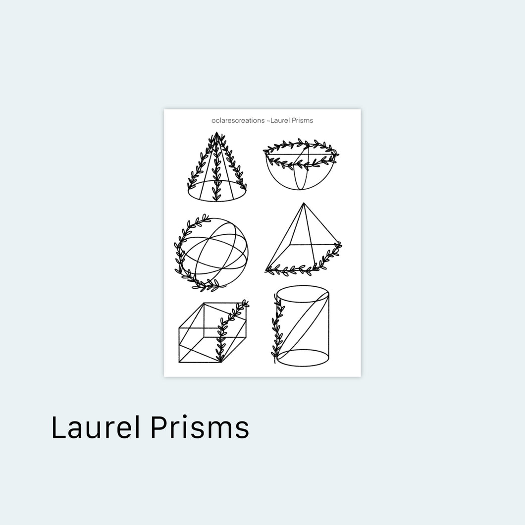 Laurel Prisms Sticker Sheet