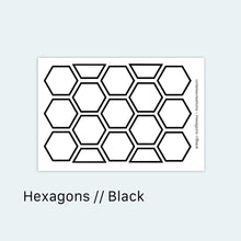 Load image into Gallery viewer, Hexagons // Black
