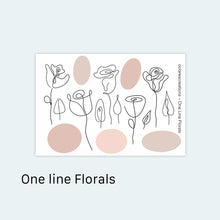Load image into Gallery viewer, One Line Florals Sticker Sheet
