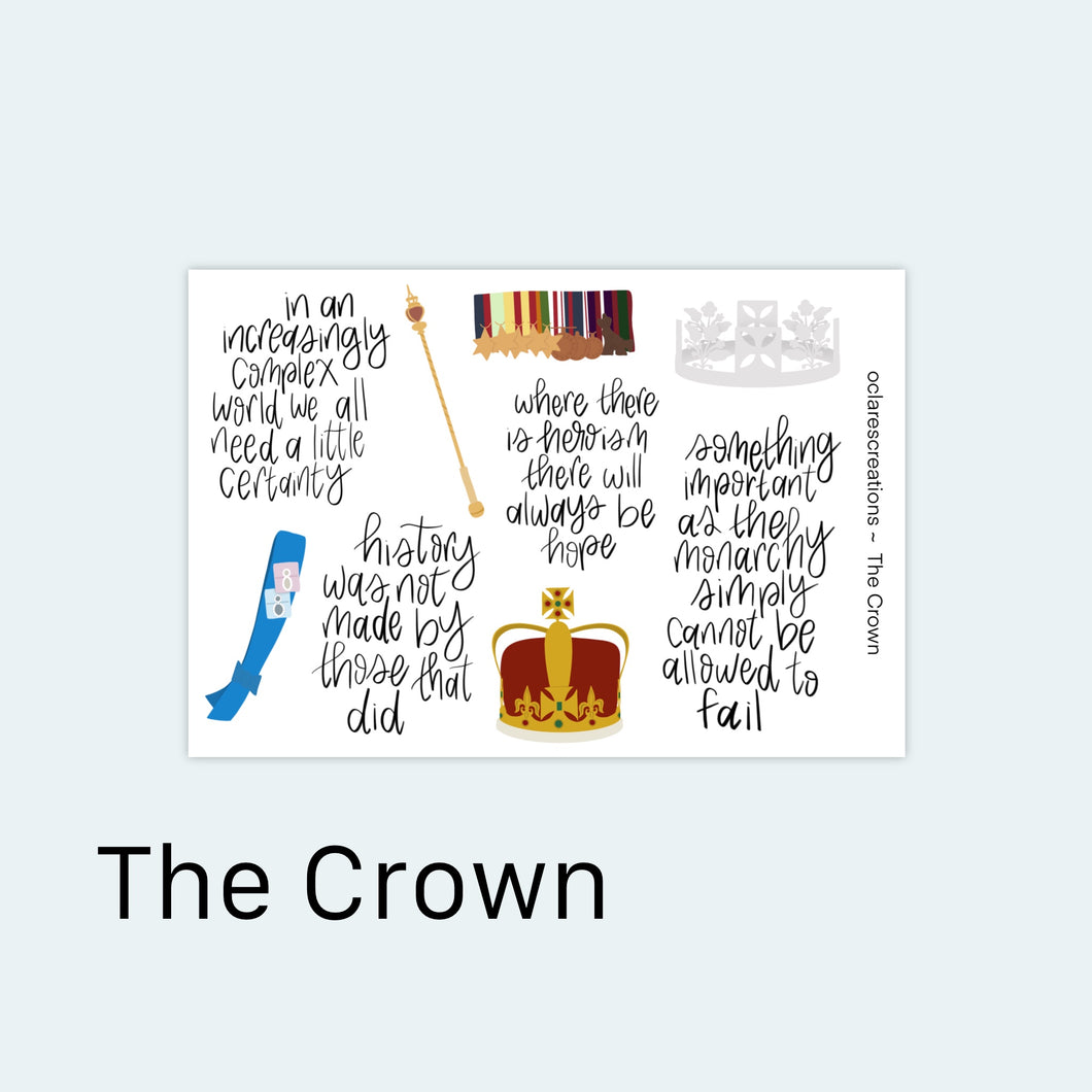 The Crown Sticker Sheet