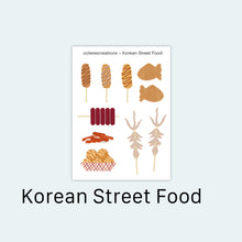 Load image into Gallery viewer, Korean Street Food Sticker Sheet
