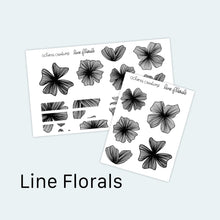 Load image into Gallery viewer, Line Florals Sticker Sheet
