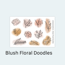 Load image into Gallery viewer, Blush Florals Sticker Sheet
