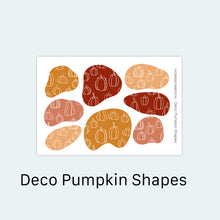 Load image into Gallery viewer, Deco Pumpkin Shapes Sticker Sheet
