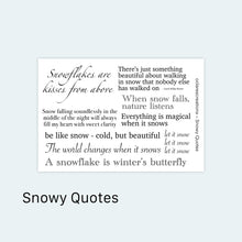 Load image into Gallery viewer, Snowy Quotes Sticker Sheet
