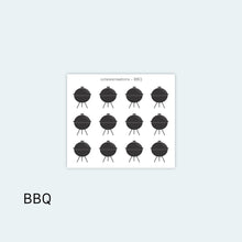 Load image into Gallery viewer, BBQ Icons Sticker Sheet
