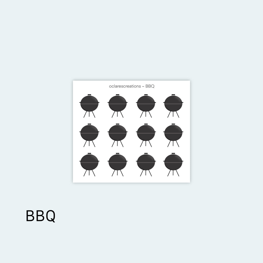BBQ Icons Sticker Sheet