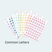 Load image into Gallery viewer, Common Letter Stickers

