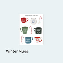 Load image into Gallery viewer, Winter Mugs Sticker Sheet
