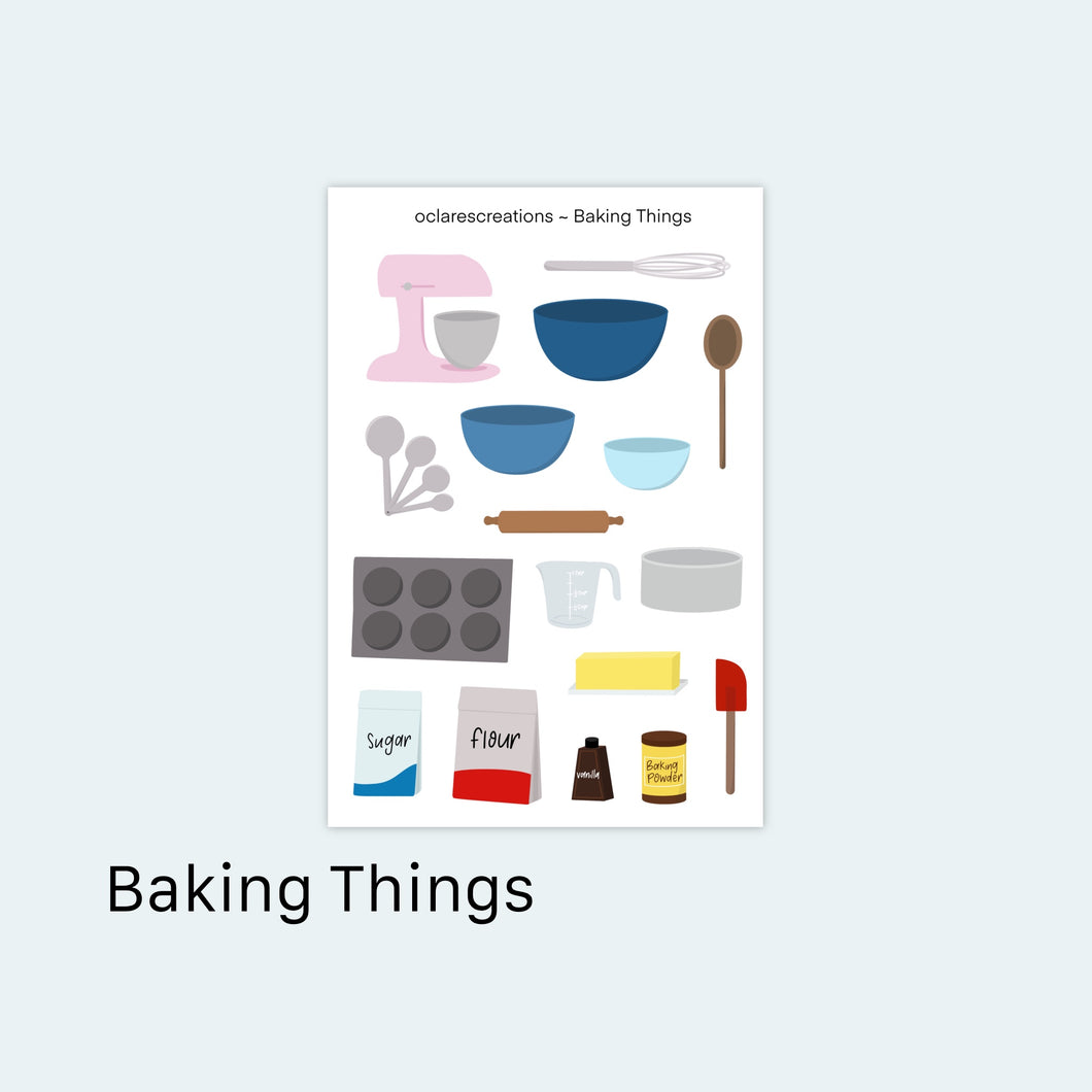 Baking Things Sticker Sheet