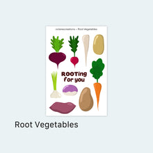 Load image into Gallery viewer, Root Vegetables Stickers
