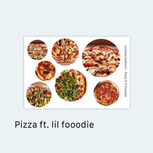 Load image into Gallery viewer, Pizza ft. lil fooodie Sticker Sheet
