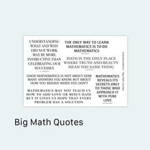 Load image into Gallery viewer, Big Math Quotes Sticker Sheet
