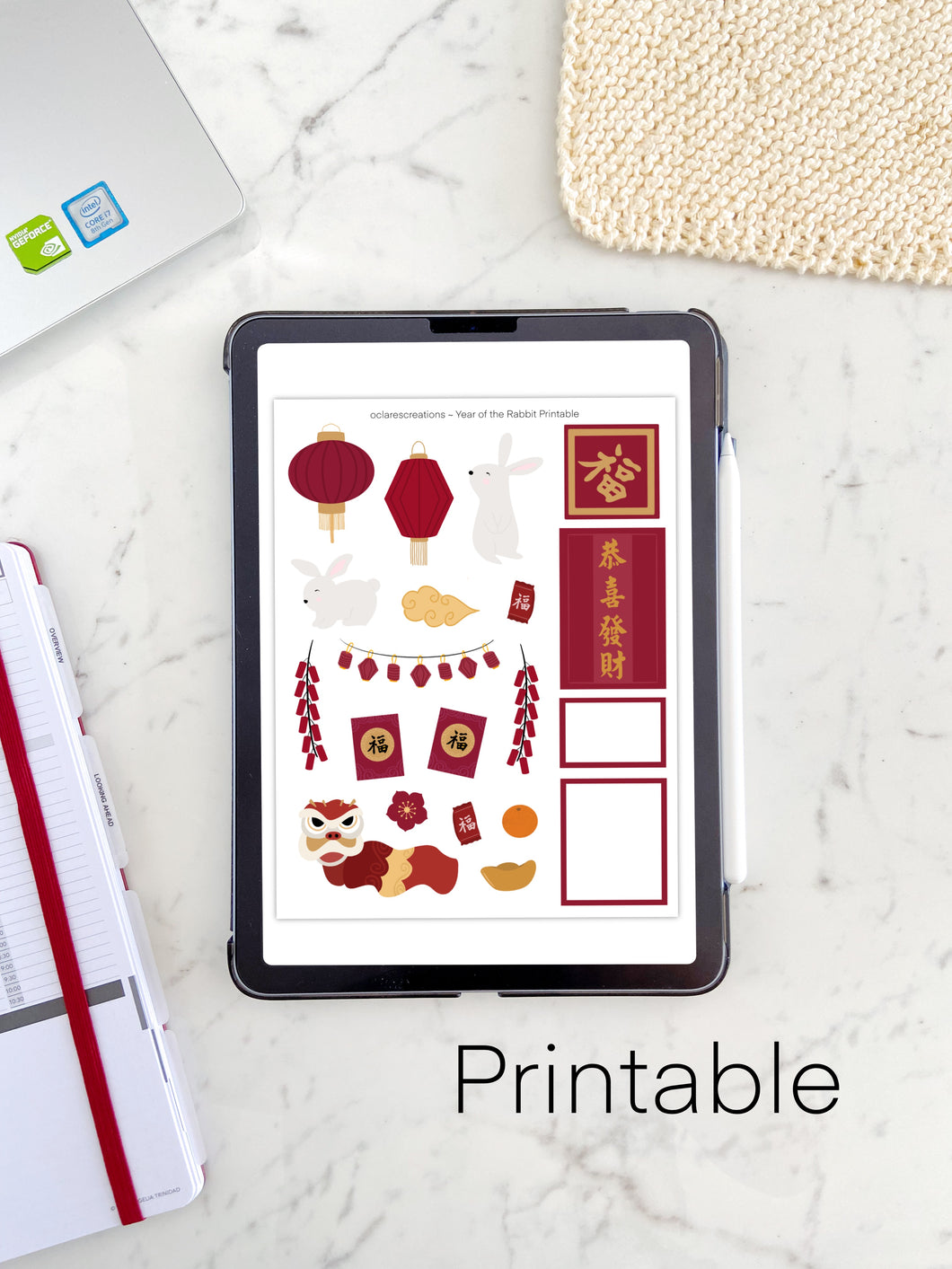 Year of the Rabbit Printable
