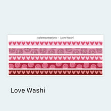 Load image into Gallery viewer, Love Washi Sticker Sheet
