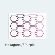 Load image into Gallery viewer, Hexagon Stickers // Purple
