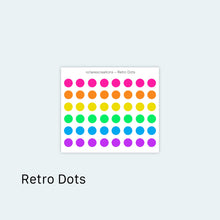 Load image into Gallery viewer, Retro Dots Sticker Sheet
