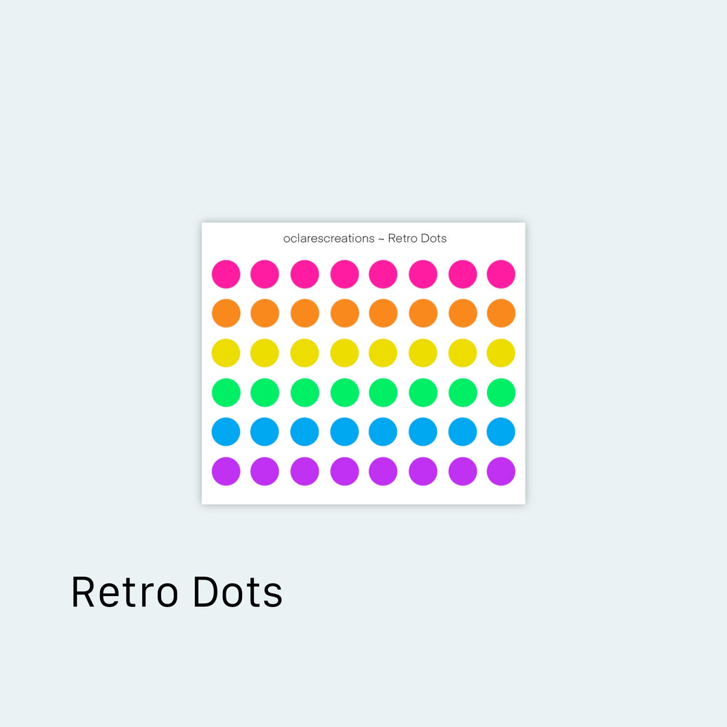 Retro Dots Sticker Sheet