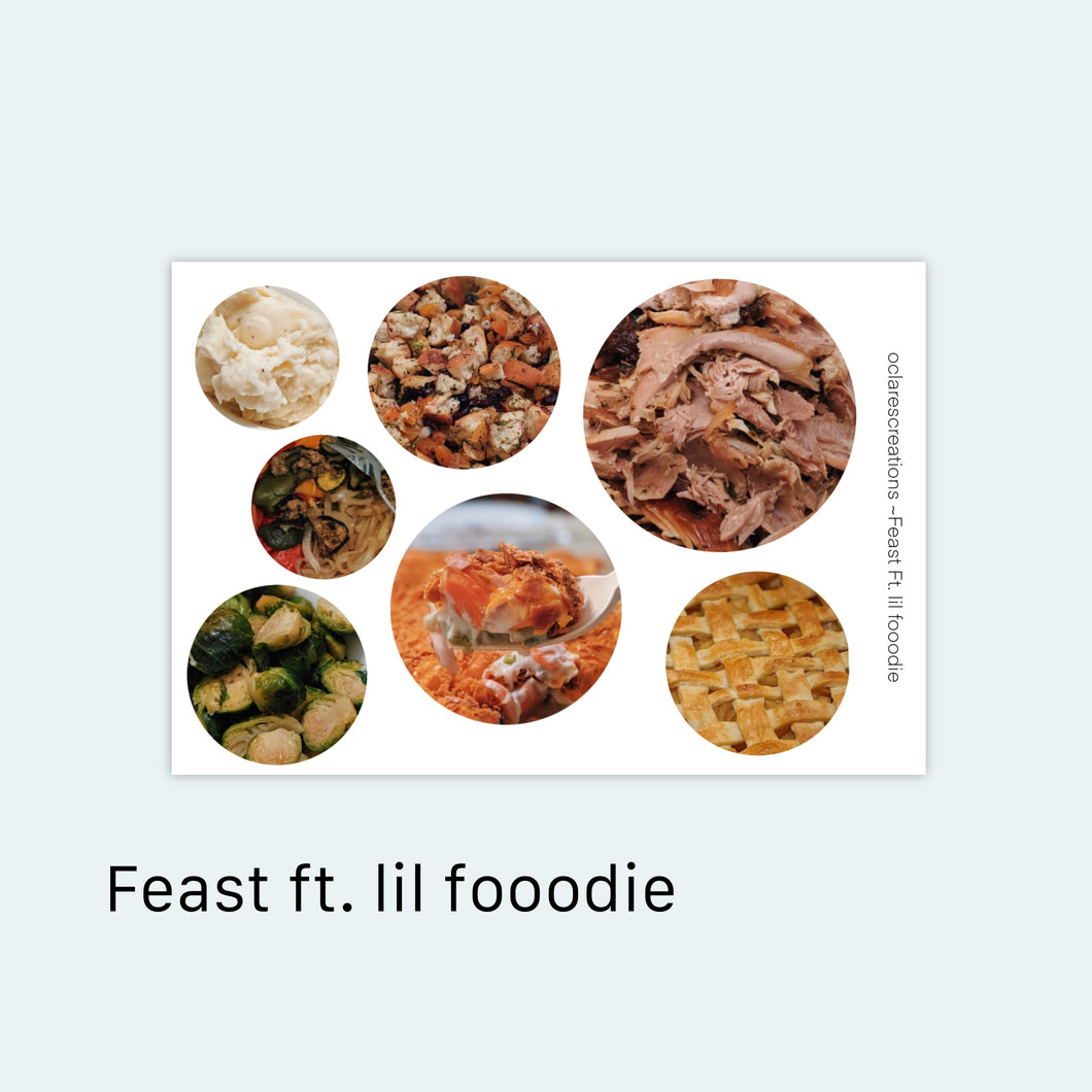 Feast ft. lil fooodie Sticker Sheet