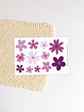 Load image into Gallery viewer, Purple Florals Sticker Sheet
