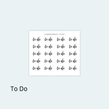 Load image into Gallery viewer, To Do Stickers
