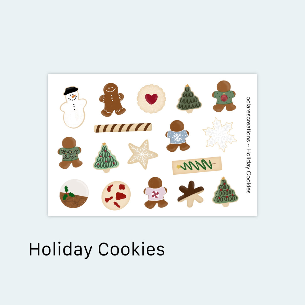 Holiday Cookies Sticker Sheet