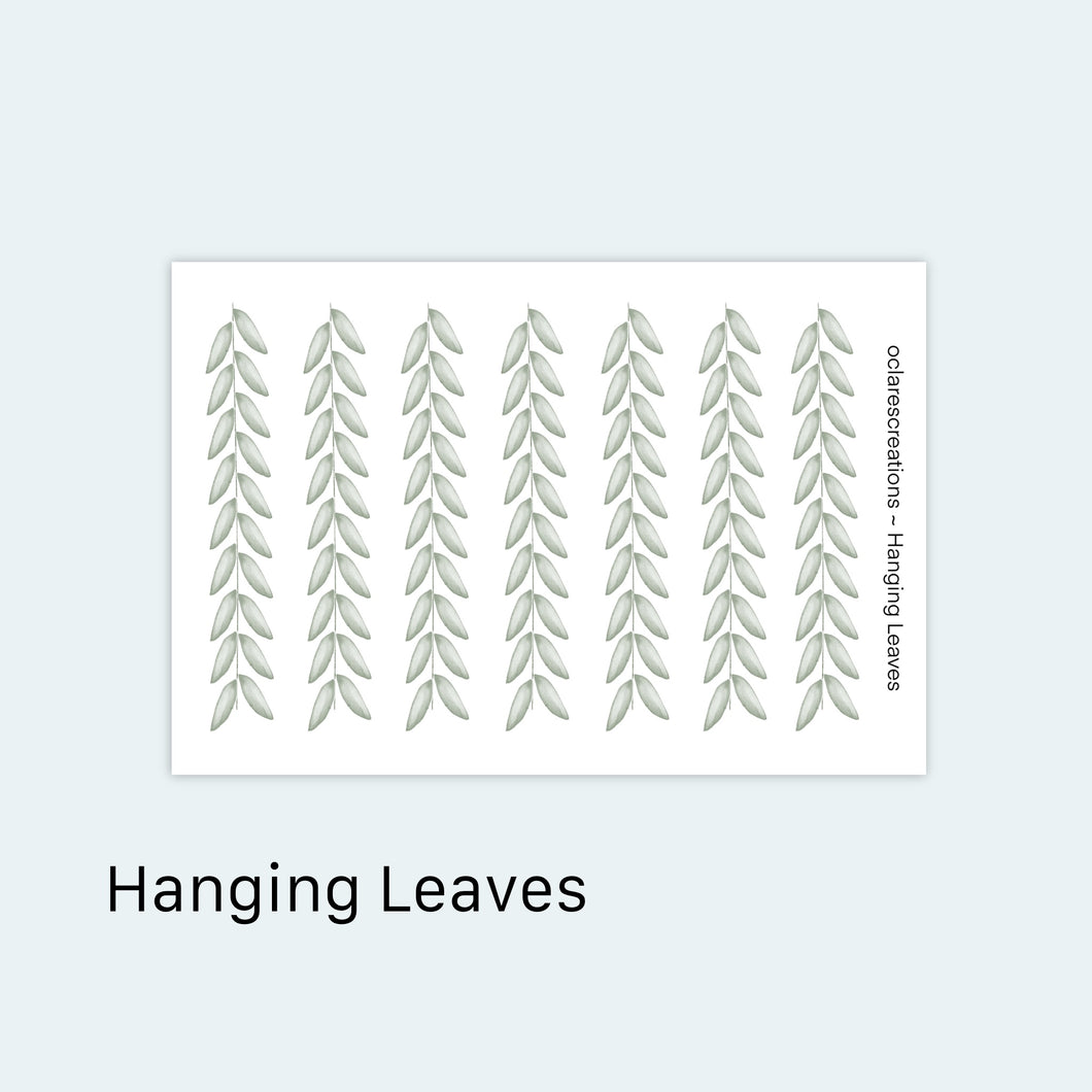 Hanging Leaves Sticker Sheet