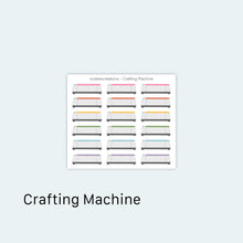 Load image into Gallery viewer, Crafting Machine Icons Sticker Sheet
