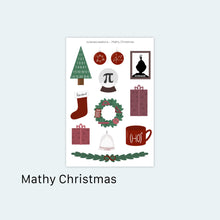 Load image into Gallery viewer, Mathy Christmas Stickers
