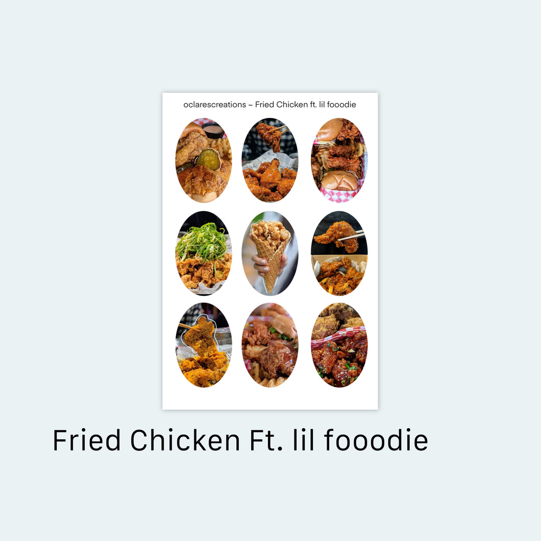 Fried Chicken ft. lil fooodie Sticker Sheet