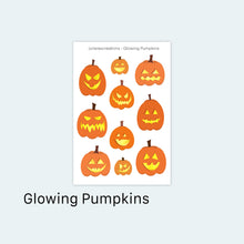 Load image into Gallery viewer, Glowing Pumpkins Stickers

