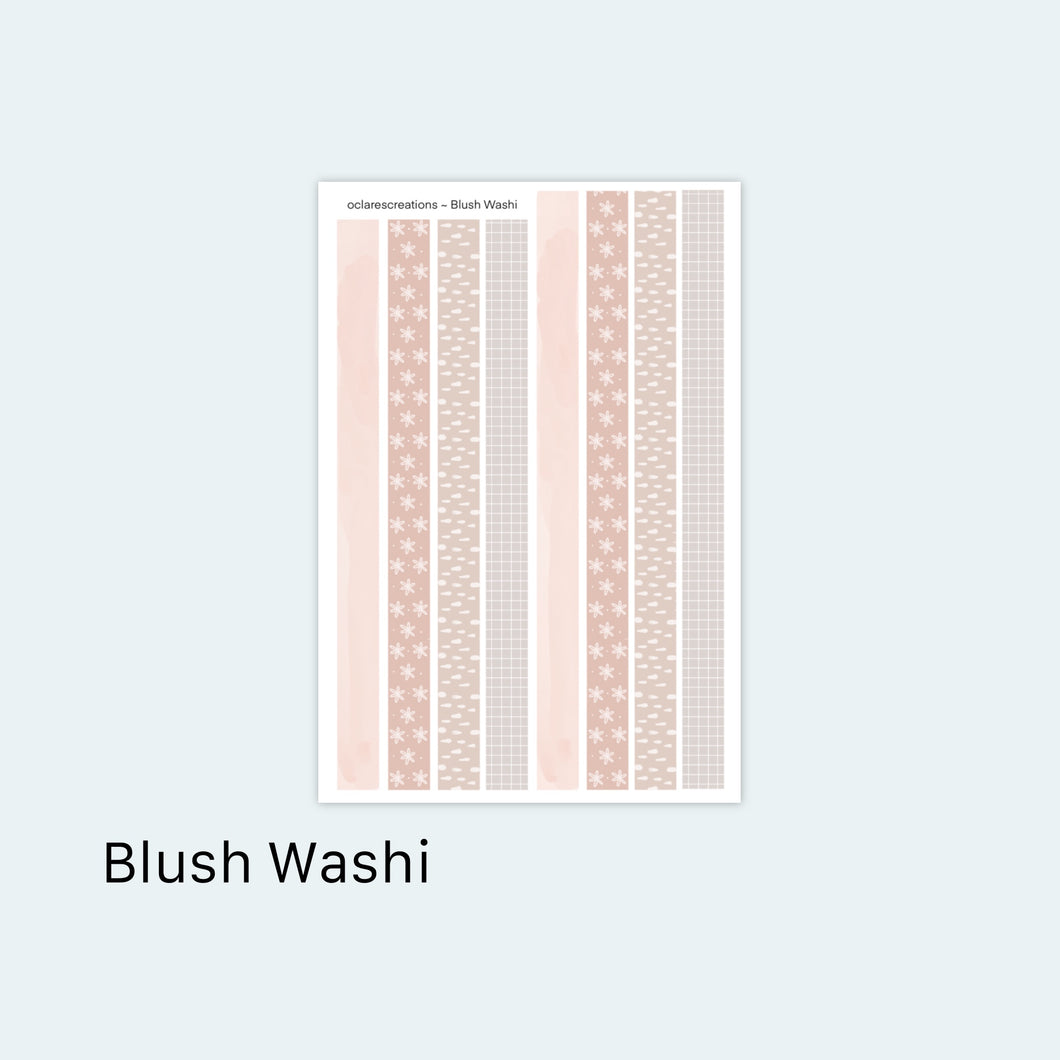 Blush Washi Sticker Sheet