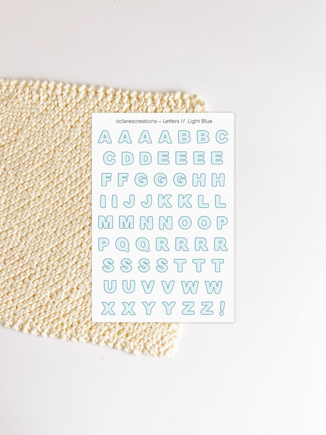Letter Stickers